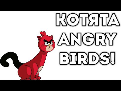 Видео: КОТЯТА ANGRY BIRDS!