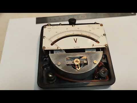 Видео: Вольтметр 1948 года выпуска, Ленинградский завод "Компрессор"