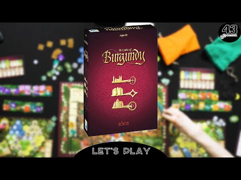 Видео: Теперь бордовый! Настольная игра Замки Бургундии. Играем вдвоём.