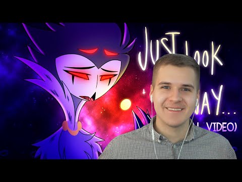 Видео: Реакция | JUST LOOK MY WAY - HELLUVA BOSS