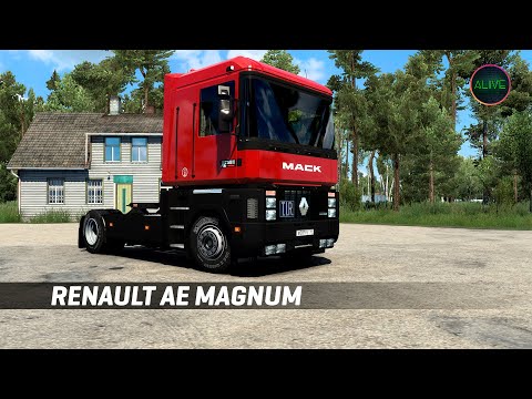 Видео: RENAULT AE MAGNUM - ОБЗОР МОДА ДЛЯ #ETS2 1.45