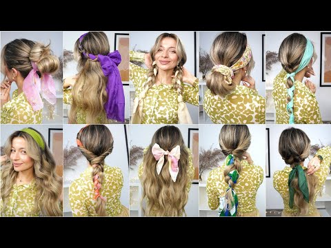Видео: 🔝🔟 ПРИЧЕСКИ, КОТОРЫЕ ВЫ НЕ ПОВЕРИТЕ, ЧТО МОЖНО СДЕЛАТЬ С ШАРФОМ ‼️ ПРИЧЕСКИ С ШЕЛКОВЫМ ШАРФОМ