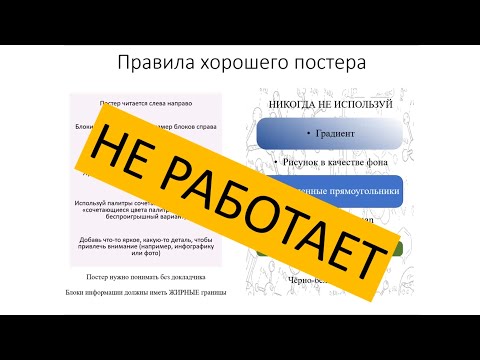 Видео: Как сделать постер на стендовый доклад за 5 секунд