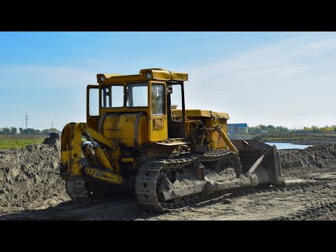 Видео: Бульдозер ЧТЗ Т-170. Запуск и работа. / Soviet bulldozer CHTZ T-170.