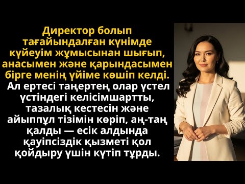 Видео: директор атанған күні күйеуім отбасын үйге көшірді — бірақ таңертең бәрі өзгерді | Әсерлі әңгіме