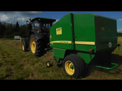 Видео: СУПЕР СЕНОКОС 2020. Джон Дир с Рулонником!ЗАО Калининкое