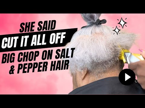 Видео: Полное преображение седых волос | Соль и перец: большой шаг + Как ухаживать за естественными седы...