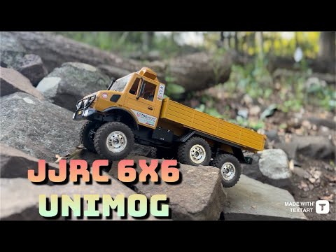Видео: Гусеничный вездеход JJRC 6x6 Unimog 1/18 — просто супер! C8823
