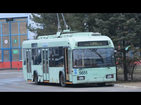 Видео: Тралейбус Мінска АКСМ-321, парк. №5651, маршрут №37