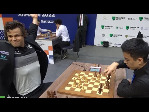 Видео: МOMЕНТ ЧИСТОГО СЧАСТЬЯ МАГНУСА КАРЛСЕНА, СТАВШЕГО ЧЕМПИОНОМ МИРА ПО БЛИЦУ 2022 