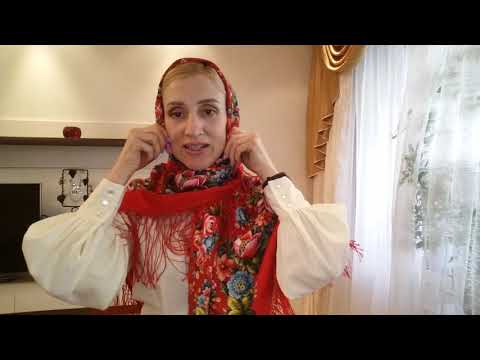 Видео: #ПавловопосадскиеПлатки Павловопосадские платки с примеркой