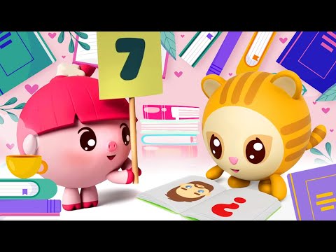 Видео: Учиться - это весело! 📚👍 — Малышарики — Лучшие серии — Сборник серий про познавательные игры и числа