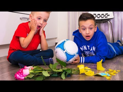 Видео: Никогда НЕ ИГРАЙ в Футбол ДОМА! Кого Папа НАКАЗАЛ!