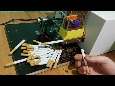 Видео: Наша последняя версия полуатоматического станка для набивки сигаретных гильз