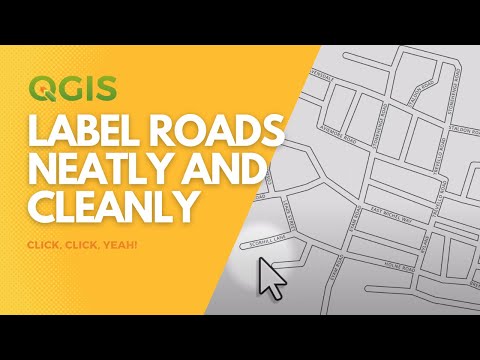 Видео: Аккуратная маркировка дорог в QGIS