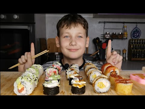 Видео: Mukbang Роллы. Мало, но вкусно