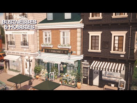 Видео: ФЛОРИСТ, ГОНЧАРНАЯ СТУДИЯ И КАФЕ (+ КВАРТИРА) | Sims 4 Businesses & Hobbies Speed ​​Build (без CC)