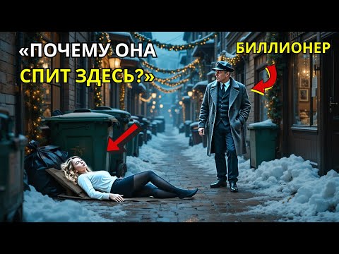 Видео: Миллиардер нашёл официантку, спящую в канун Рождества — её правда ошеломила его