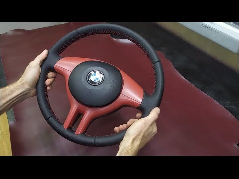 Видео: Перетяжка руля BMW E46.....(Steering wheel cover BMW E46)