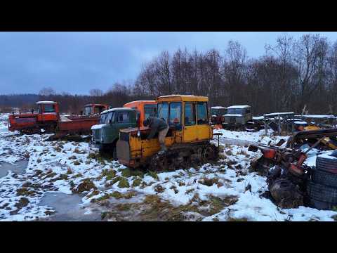 Видео: ПОЛИГОН БРОШЕННОЙ ТЕХНИКИ. ДТ-75 , ГАЗ-66. ТОННЫ АККУМУЛЯТОРОВ, ГОРЫ МЕДИ, АЛЮМИНИЯ.  СДАЮ в МЕТАЛЛ.