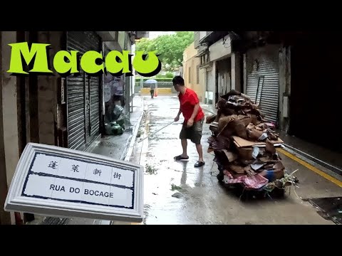 Видео: 🇲🇴 Прогулка по МАКАО после тайфуна: улица Бокаж Руа-ду-Бокаж