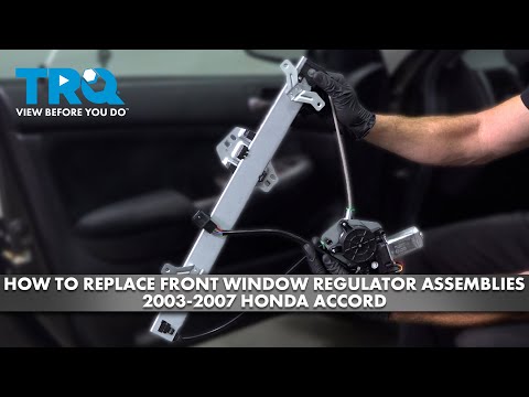 Видео: Как заменить передние стеклоподъемники в сборе на Honda Accord 2003-2007