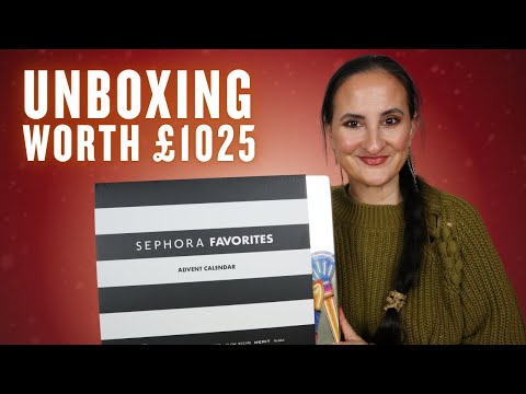 Видео: Распаковка рождественского календаря Sephora UK 2025