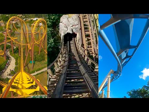 Видео: Все американские горки в парке Астерикс! 4К ПОВ! Tonnerre 2, Zeus Backward и строительный тур Tou...