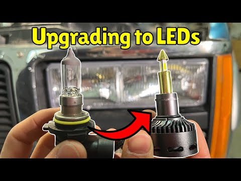Видео: Как правильно перейти на светодиодные лампы головного света! | Светодиоды Hawkglow RD09