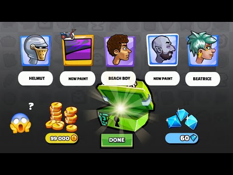 Видео: 😱 Счастливые сундуки и элементы внешнего вида ФК! В Hill Climb Racing 2