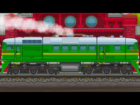 Видео: Поезд М62 в Train Simulator 2D #3 Быстрый Советский Локомотив на Машинки Кида