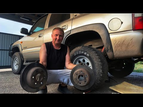 Видео: Замена тормозных дисков на Chevrolet Tahoe 800 I Тахо 800 обслуживание суппортов