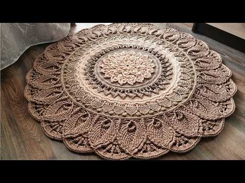 Видео: Ковёр крючком 🪷 Цветок Востока🪷 Мк 1 часть