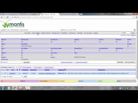 Видео: Видео 5. Баг трекер Mantis. Как заносить баги в багтрекер Mantis. Пример баг репорта