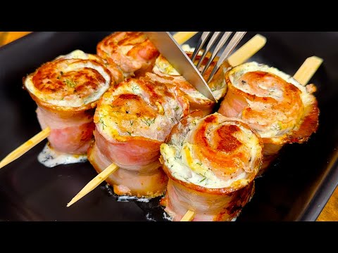 Видео: 🔥😋Боже, как вкусно! Прямо как в ресторане Гости в восторге. Просто заверните мясо в рулет.