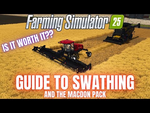Видео: РУКОВОДСТВО ПО ВАЛООБРАБОТКЕ И НАБОРУ MACDON - Farming Simulator 25