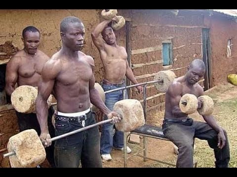 Видео: Как  тренируются негры в Африке?