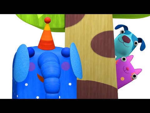 Видео: Деревяшки – 🌳 Ку-ку! Играем в прятки! 🙈 – Сборник | Новый развивающий мультик для малышей