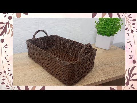 Видео: МК для начинающих "Корзина с прямыми углами"