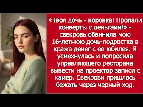 Видео: Свекровь закричала: «Твоя дочь воровка — пропали конверты с деньгами!»