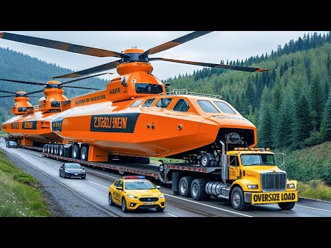 Видео: Экстремально опасные транспортные навыки: негабаритный грузовик | Крупнейшие машины для тяжелого ...