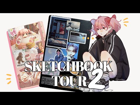 Видео: Sketchbook Tour // Обзор на скетчбук(и) // kpop, anime, oc characters