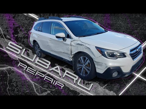 Видео: Subaru Outback. Side repair. Ремонт стороны.