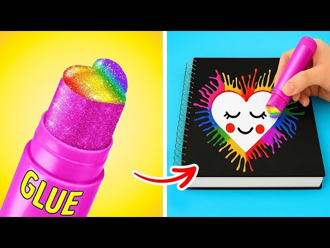 Видео: КРАСИВЫЕ ХУДОЖЕСТВЕННЫЕ ХАКИ 💝 Школьный Челлендж По Рисованию 🤫 Техники Рисования от 123 GO SCHOOL