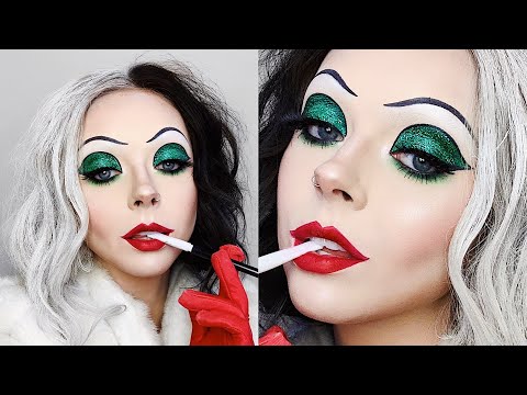Видео: МАКИЯЖ КРУЭЛЛЫ ДЕ ВИЛЬ НА ХЭЛЛОУИН