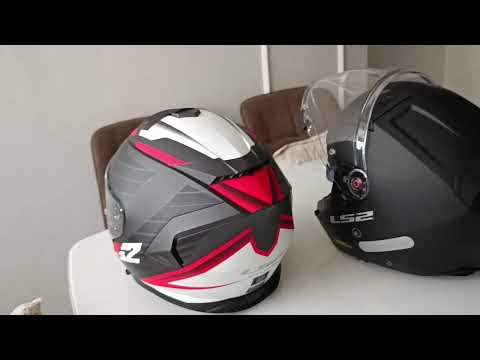 Видео: Мотошлемы LS2 FF800 STORM и LS2 OF INFINITY II осмотр и примерка
