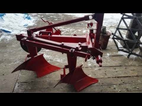 Видео: Плуг Wirax 2.25, первая пахота.