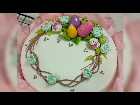 Видео: ДЕКОР КУЛИЧА - РОЗОЧКИ ЗАВИТКИ