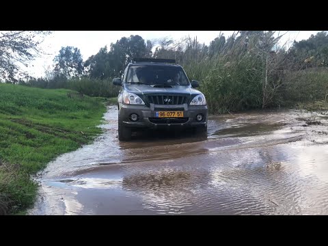 Видео: Hyundai Terracan - Болотные покатушки - Река Яркон (18/12/2021)