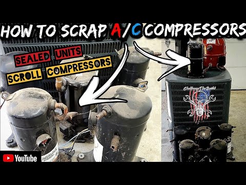 Видео: Как утилизировать компрессоры кондиционера: герметичные компрессоры, спиральные компрессоры, порш...